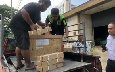 ส่งมอบอะไหล่เครื่องยนต์ให้กับการรถไฟแห่งประเทศไทย ที่ โรงงานมักกะสัน วันที่ 04/12/2562 เวลา 13.30 น.