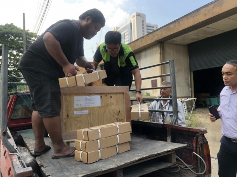 ส่งมอบอะไหล่เครื่องยนต์ให้กับการรถไฟแห่งประเทศไทย ที่ โรงงานมักกะสัน วันที่ 04/12/2562 เวลา 13.30 น.