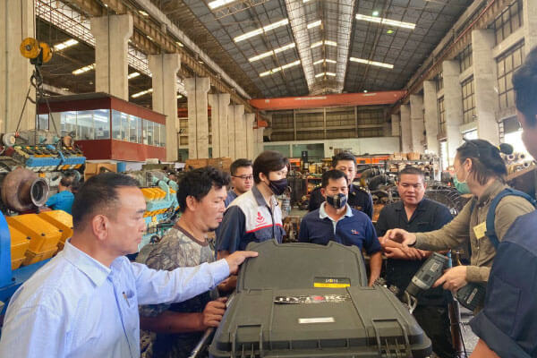 วันที่ 3/8/2563 บริษัท รินโน อินเตอร์เทรด จำกัด ได้เดินทางไปทดลองใช้งานประแจปอนด์